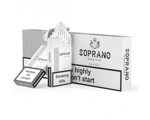 Сигареты Soprano Special Silver Superslims (Сопрано Сильвер Суперслимс) Сигареты Soprano Special Silver Superslims (Сопрано Сильвер Суперслимс)